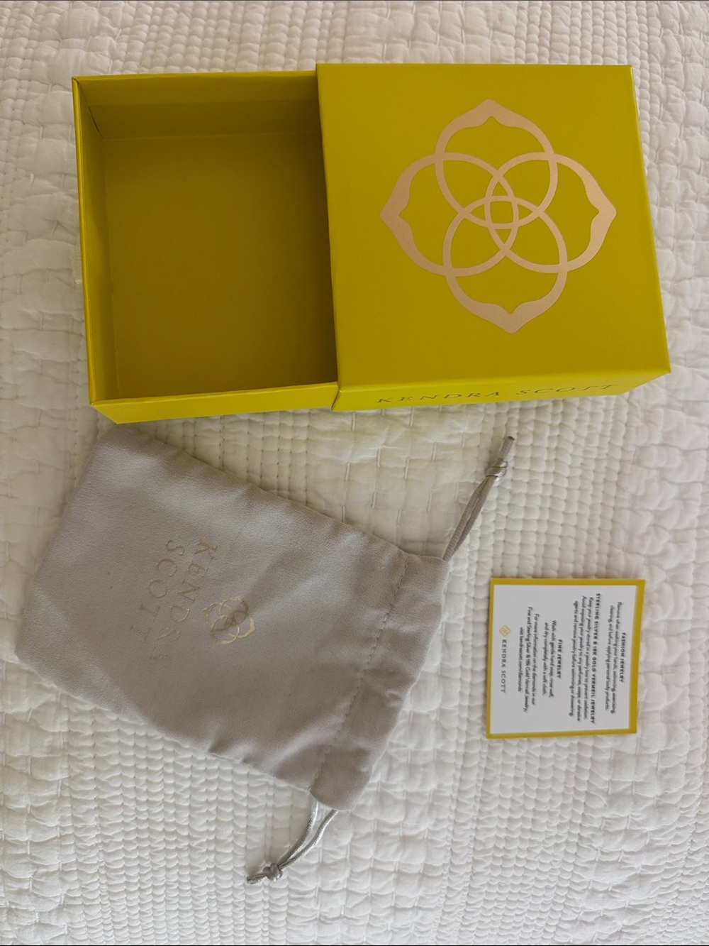 Kendra Scott Bright Yellow Gift Box with Bag
